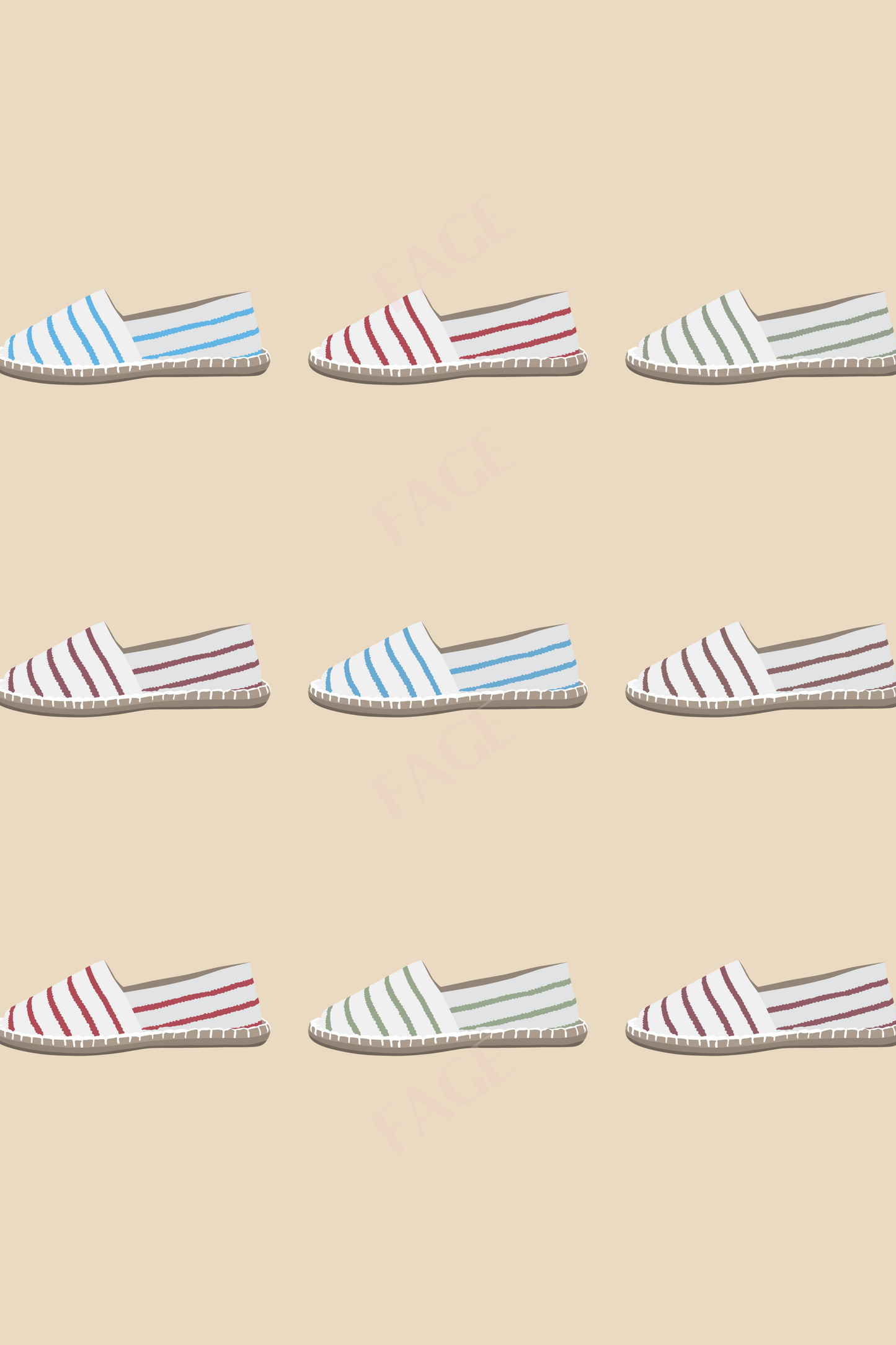 Affiche Pays-Basque - Les Espadrilles