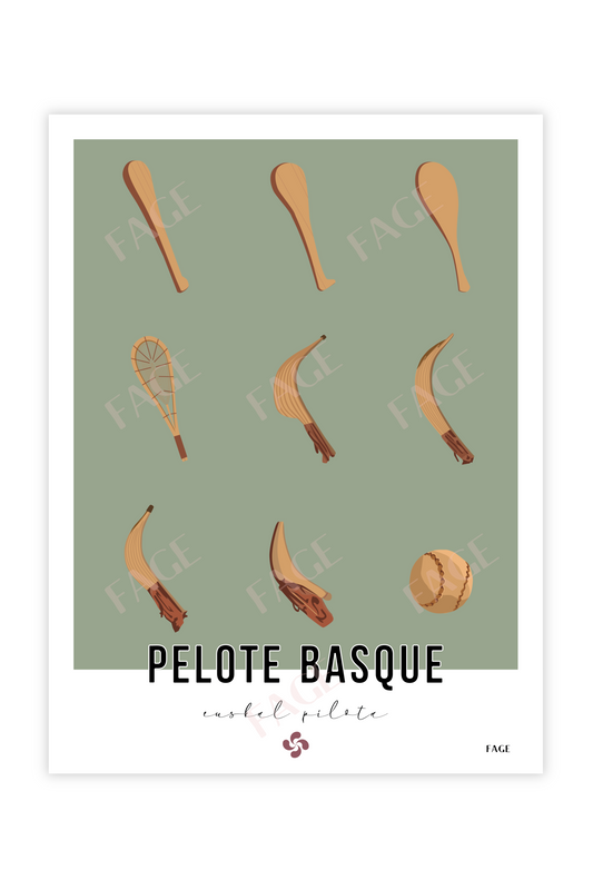 Affiche Pelote Basque