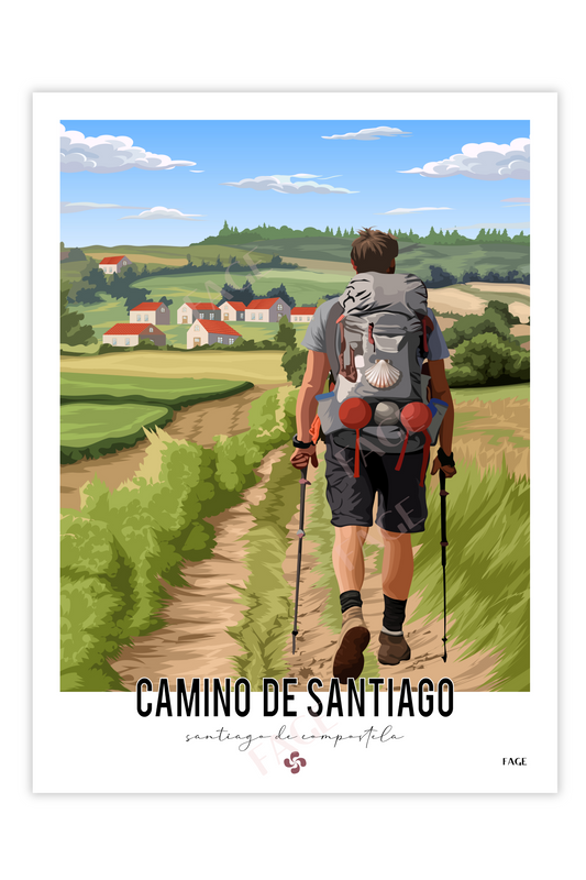 Affiche Camino de Santiago