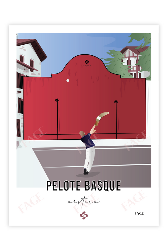 Affiche Pelote Basque